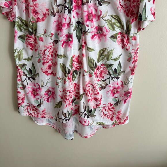 Show Me Your Mumu Floral Print V-Neck Tunic Nightgown - Picture 3 of 9